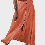 Klára - Semi-transparent midi skirt with a slit