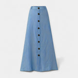Klára - Semi-transparent midi skirt with a slit