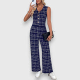 Jasmína - Two-Piece Set with V-Neck and Matching Pants