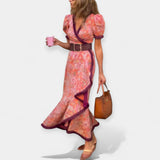 Romantic Dresses with Belt and Puff Sleeves