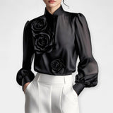 T-shirt with 3D Roses