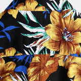 Short Sleeve Floral Pattern Shirt for Men