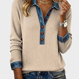 Ravit - Denim Woven Long Sleeve Blouse
