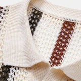 Crochet Polo with V-Neck