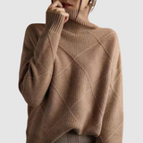 Ester - Textured Sweater with Turtleneck