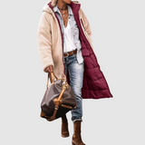 Laura - Winter coat with a reversible cut