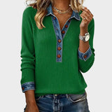 Ravit - Denim Woven Long Sleeve Blouse