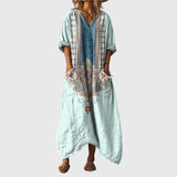 Ludwika - Maxi Dress with Colorful Pattern