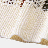 Crochet Polo with V-Neck