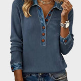Ravit - Denim Woven Long Sleeve Blouse