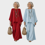 Beata - Elegant Two-Piece Linen Outfit