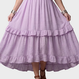 Katia - Maxi Dress with Halter Neck and Ruffles