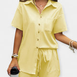 Karolina - Comfortable Set with Shirt and Shorts