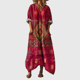 Maxi Dress with Colorful Pattern