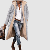Laura - Winter coat with a reversible cut
