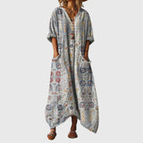 Maxi Dress with Colorful Pattern