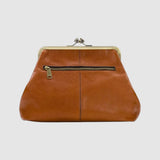 Leontýna - Leather bag with retro clasp