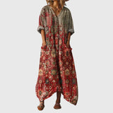 Maxi Dress with Colorful Pattern
