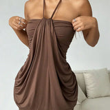 Karolína – Chocolate Mini Dress