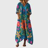 Maxi Dress with Colorful Pattern