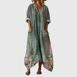 Maxi Dress with Colorful Pattern