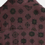 Classic Retro Short Sleeve Cotton Geometric Shirt for Men