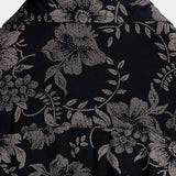 Short Sleeve Hawaiian Style Floral Pattern Shirt for Men, Breathable, Navy Blue