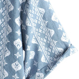 Retro Summer Cotton Shirt for Men, Short Sleeve, Striped