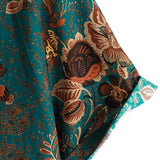 Men's Vintage Style Cotton Shirt for Summer with Buttons and Short Sleeves