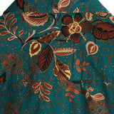 Men's Vintage Style Cotton Shirt for Summer with Buttons and Short Sleeves