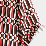 Cotton Summer Retro Style Short Sleeve Shirt for Men