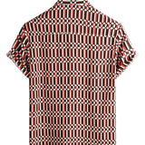 Cotton Summer Retro Style Short Sleeve Shirt for Men