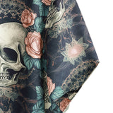 Cotton Summer Short Sleeve T-Shirt for Men with Punk Rock Skull