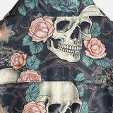Cotton Summer Short Sleeve T-Shirt for Men with Punk Rock Skull