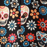Cotton Summer Short Sleeve Shirt for Men with Punk Rock Skull