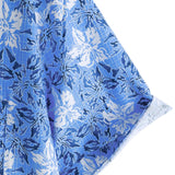 Cotton Shirt in Tropical Floral Pattern for Men with Short Sleeves