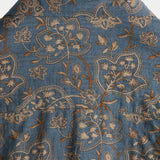 Men's Cotton Paisley Floral Vintage Retro 70s Button-Up Short Sleeve Beach Shirt