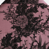 Pink Short Sleeve Cotton Shirt with Hawaiian Flowers for Men from Bamboo