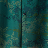 Men's Short Sleeve Floral Pattern Cotton Shirt, Breathable for Summer