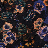 Short Sleeve Cotton Boho Style Shirt with Floral Pattern for Men