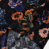 Short Sleeve Cotton Boho Style Shirt with Floral Pattern for Men