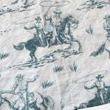Men's Cotton Shirt with Horse Pattern, Buttoned, Short Sleeve for Summer