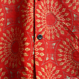 Men's Vintage Boho Hawaiian Cotton Short Sleeve Shirt from the 70s.