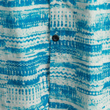 Men's Short Sleeve Vintage Cotton Shirt in Blue