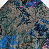 Men's Short Sleeve Cotton Retro Floral Pattern Shirt, Breathable