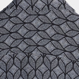 Short Sleeve Cotton Shirt with Pocket in Retro Geometric Pattern for Men