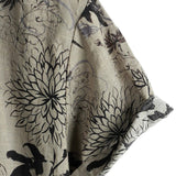 Men's Vintage Cotton Short Sleeve Shirt in Retro Floral Pattern