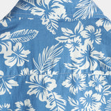 Aloha Short Sleeve Shirt in Blue Tropical Floral Pattern for Men