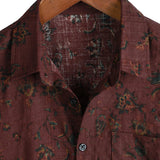 Summer Cotton Floral Retro Boho Shirt for Men