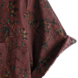 Summer Cotton Floral Retro Boho Shirt for Men